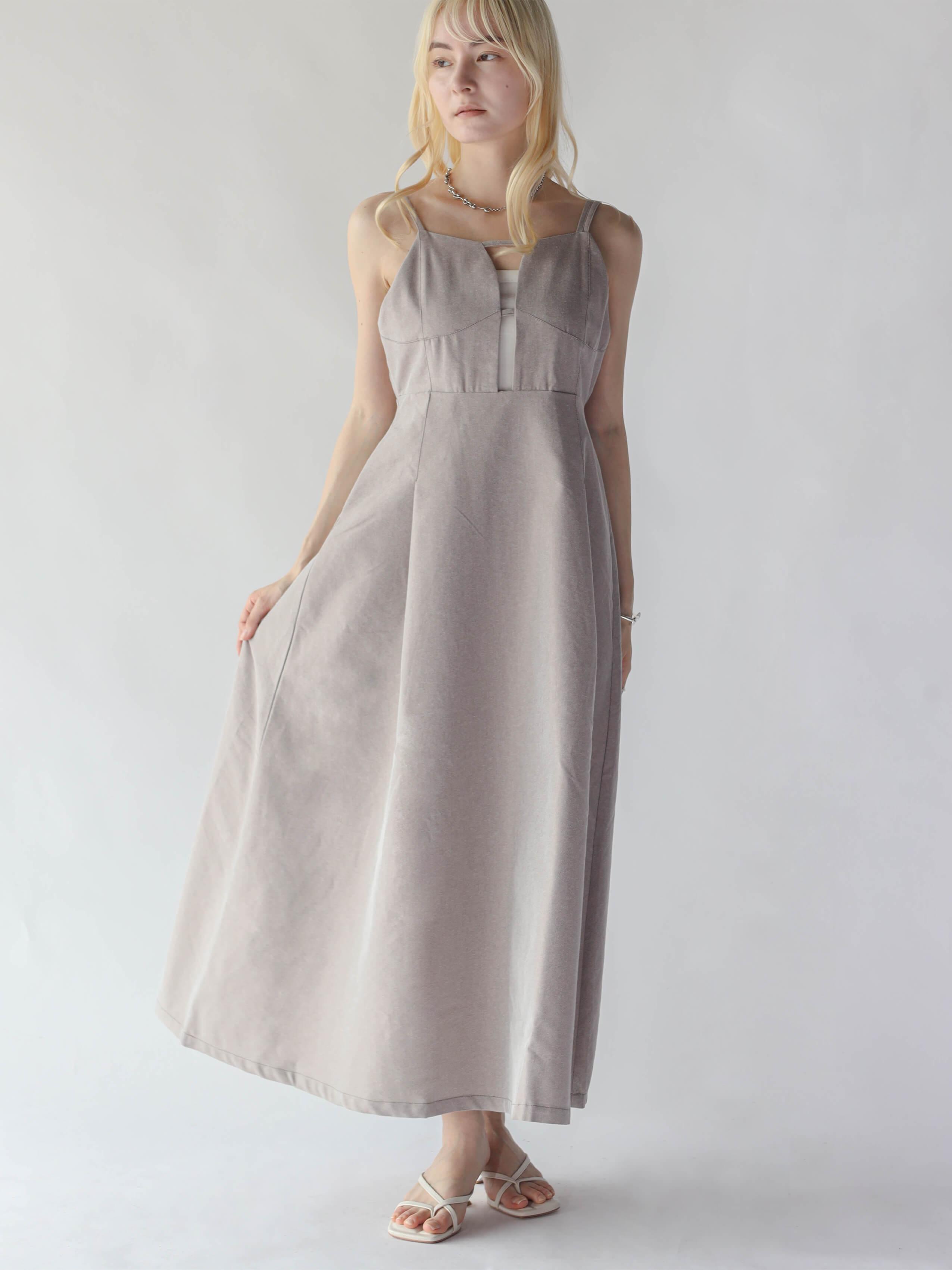 FLARE DENIM JUMPER SKIRT